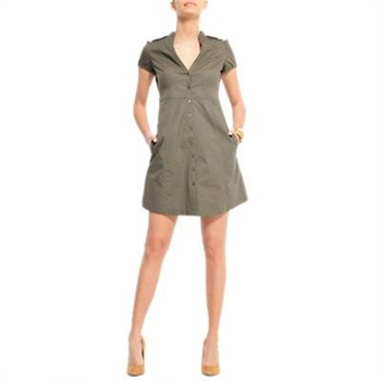 Robe chemise kaki
