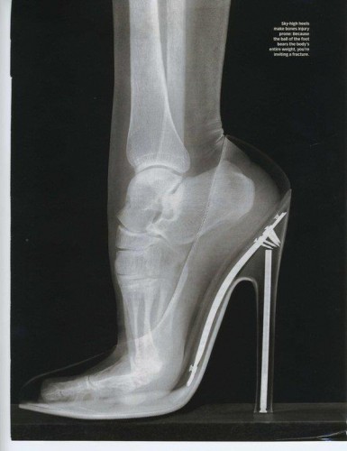 Chaussure talon rayon X