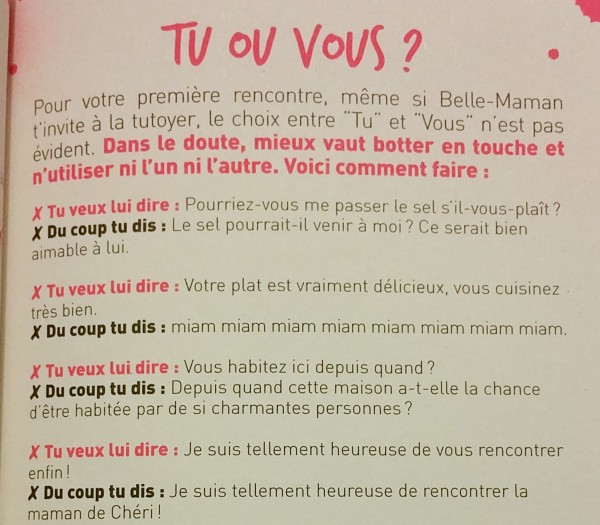 que faire a manger a sa belle mere